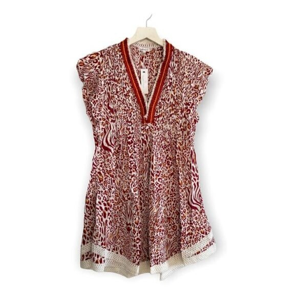 Poupette St Barth Sasha‎ Mini Dress in Leopard Print Size XS, New with Tags - Picture 5 of 15